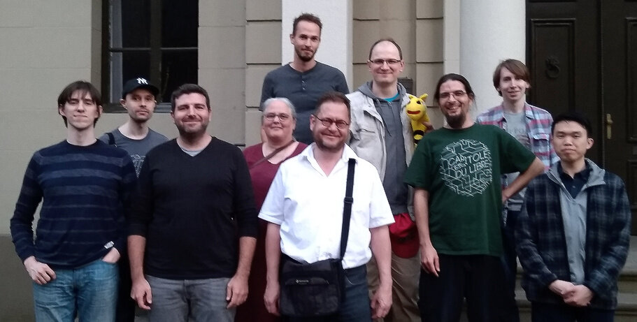 A group photo that was taken during one of our walks around the city of Deventer