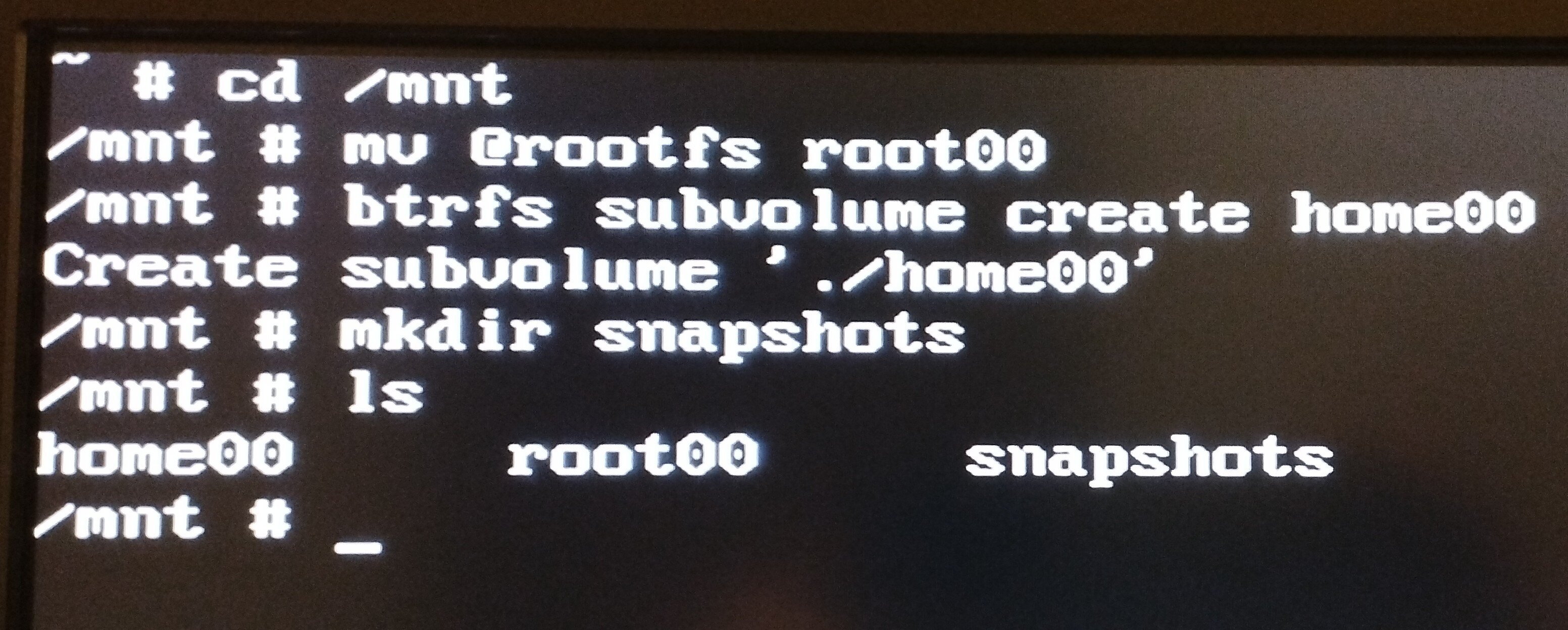 Ignore the ’00’ in suffix, you can name the sub-volume whatever you like.